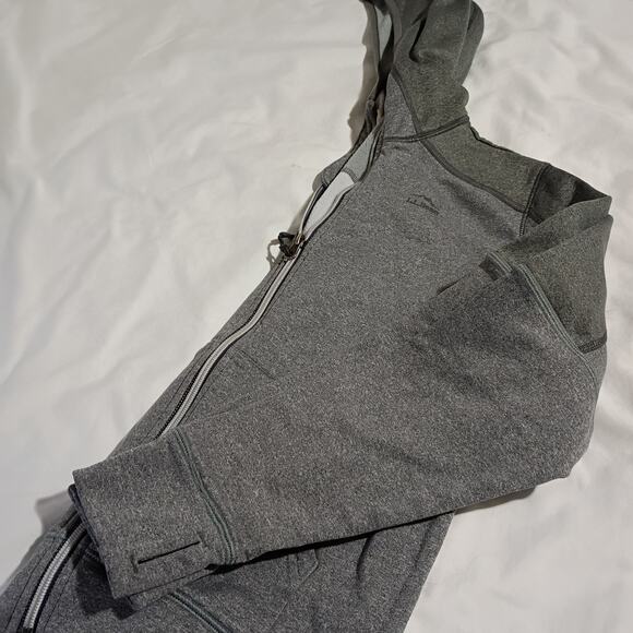 L.L.Bean Kids L 14-16 Hooded Sweatshirt Jacket Full-Zip Grey Front Pocket - Picture 6 of 13